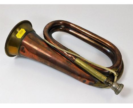 An early 20thC. Henry Potter copper &amp; brass bugle
