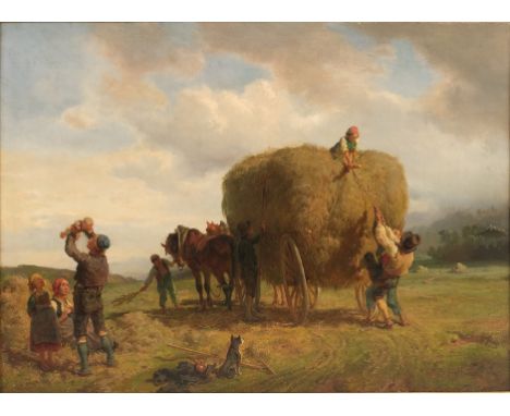 Kauffmann, Hermann der Ältere (Hamburg 1808 - 1889 Hamburg, Landschafts- und Genremaler, Vater des Genremalers Hugo K., Ausbi