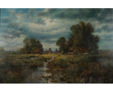 Heffner, Karl (1849 Würzburg - 1925 Berlin, Schüler von J.N. Otto und Adolf Stademann, Landschaftsmaler des frühen Deutschen 
