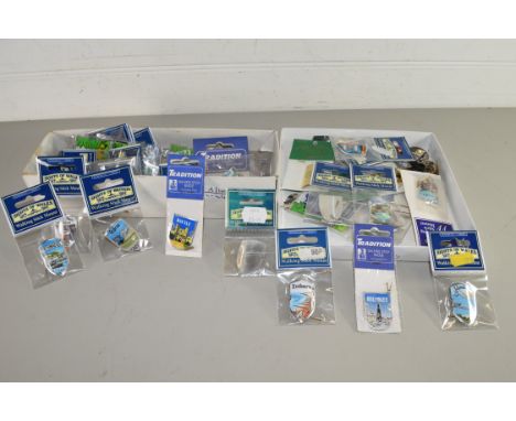 TWO BOXES OF WALKING STICK MOUNTS