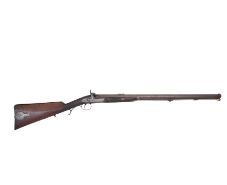A 25-Bore (.577) Percussion Short Rifle By G.H. Daw, 57 Threadneedle St., London, No. 2921, Circa 1865With re-browned twist s