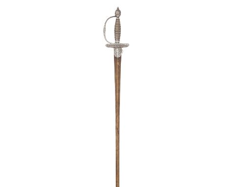 An English Silver-Hilted Small-SwordRetailed By Loxhams, Royal Exchange, London Silver Hallmarks For 1766, Indistinct Maker's
