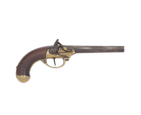 An Historic French 13-Bore Flintlock 1777 Model Varient 1782 Type Officer's Belt Pistol Found On The Plain Of Waterloo In Fla