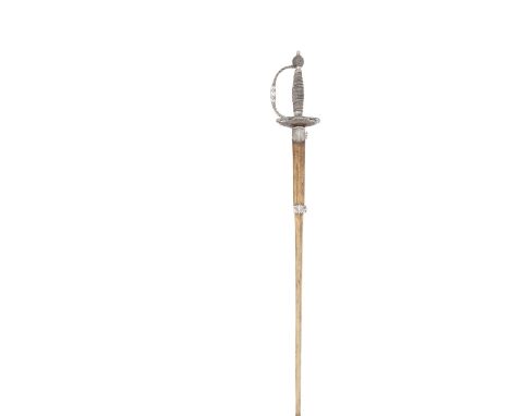 An English Silver-Hilted Small-Sword  Retailed By Clarke, No. 102 Cheapside, London Silver Hallmarks For 1772, Maker's Mark O