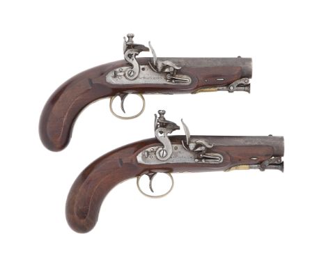 A Very Rare Brace of 20-Bore Flintlock Constabularly Pistols For The Public Office, Bow Street By W. Parker, Maker To His Maj