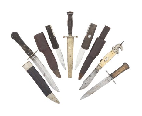 A Group Of Victorian Sportsman's Knives And Other Lock- And Clasp-KnivesMostly English, 19th Century And LaterThe first with 