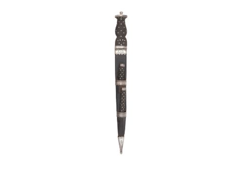 A Highland Silver-Mounted DirkLondon Silver Hallmarks, Maker's Mark PC, Possibly Of Peter carter, Late 18th CenturyWith brigh