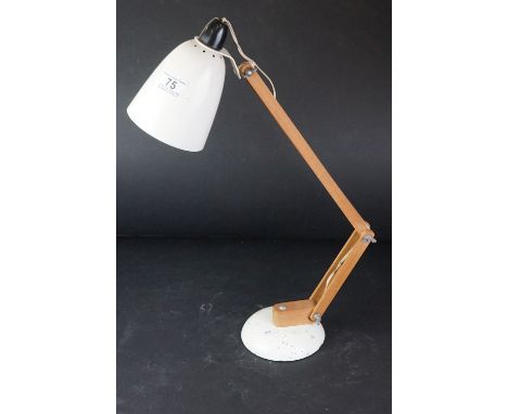 Terence Conran, Mid century Wooden and Metal Angle Poise ' Mac ' Lamp 