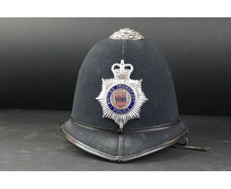 Original Policeman's  ' British Transport Police ' Helmet made by Custodian Helmets 