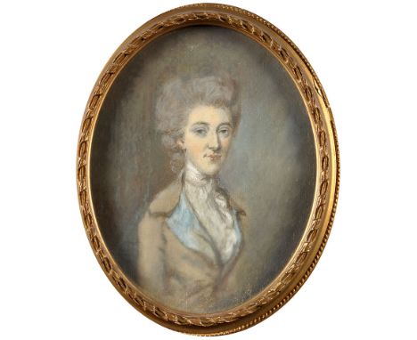 In the manner of Henri-Pierre Danloux
(French 1753-1809)
A HALF-LENGTH PORTRAIT OF ANNA MARIA GATEHOUSE
with inscription vers