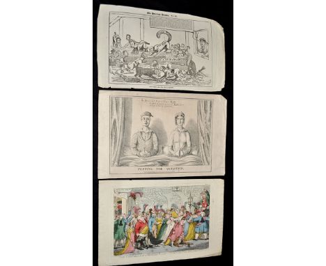 Thomas Tegg
(1776-1845)
"THE COMFORTS OF A MODERN GALA"
etching with hand-colouring
24.5 x 35cms; 9 1/2 x 13 3/4in. (plate si