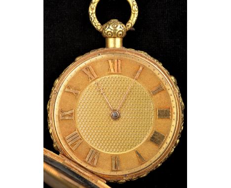 J. Gorham, Kensington, Watchmaker to the Royal Family: a George III gentleman's open face key wound pocket watch, the circula