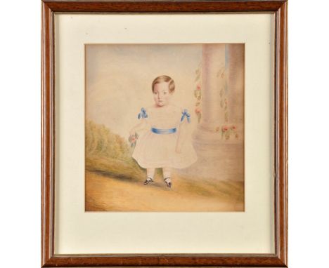 19th Century British School
A NAIVE PORTRAIT OF CHARLES JAMES SPEED 1846-1927 AT THE AGE OF 3
with inscription detailing the 