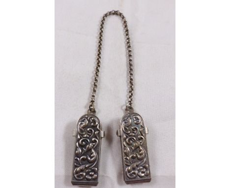 SILVER CLASP. Silver cloak clasp