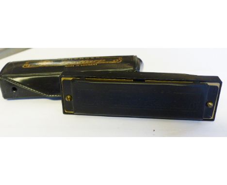 HOHNER HARP. Hohner Pro Harp bakelite harmonica in E 
