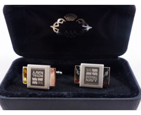 NAVY CUFFLINKS. Pair of Royal Navy cufflinks