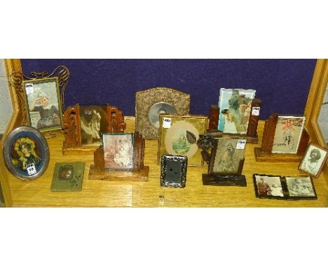 An oval silver photograph frame, hallmarks for Sheffield 1991 LRW, with oil on copper portrait of a lady enclosed, 17 x 12.5c