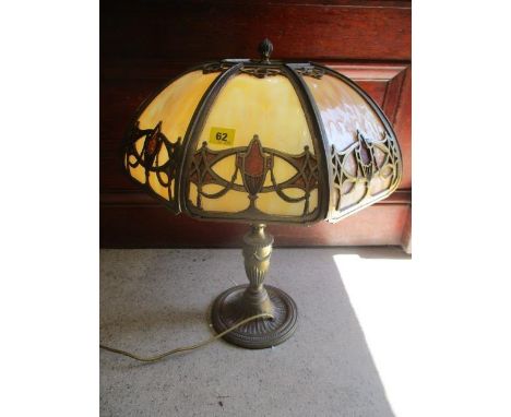 An early 20th century Art Deco style table lamp 