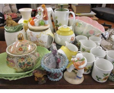 Tableware and other ceramics to include Doulton Mailing, Poole, Carltonware, two 'The Snowman' figures and other items 