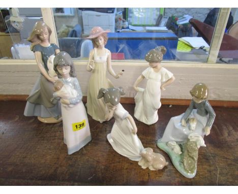 A Group of six Nao porcelain figurines 