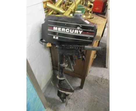 A Mercury 2.2hp two stroke outboard engine 