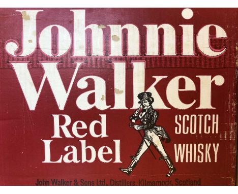 A unopened case of twelve 26 2/3 fl ozs of Johnnie Walker Red Label Scotch whiskyQty: 1Bottle unseen.