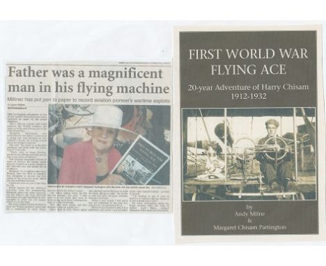 Flight Sub-Lieutenant William Hargrave Harry Chisam. Born 15 Nov 1894 - Died 16 Aug 1972. Book: 'First World War Flying Ace.'