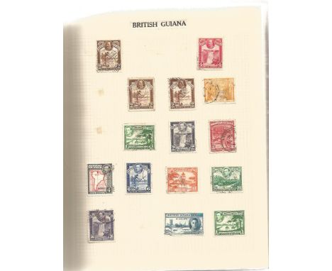 British commonwealth stamp collection. Countries A to G includes Barbados, British Guiana, Cayman Islands, Ceylon, Cyprus, Ei