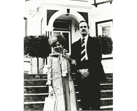 Prunella Scales signed 10 x 8 b/w photo from Fawlty Towers. Good Condition. All signed items come with our certificate of aut