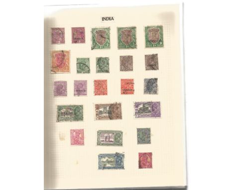 British commonwealth stamp collection. Countries H to M includes Hong Kong, India, Jamaica, Kenya, Malaya, Malta, Mauritius a