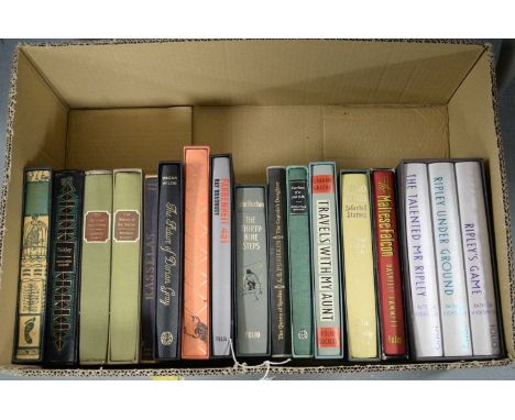 A collection of Folio Society books, all in their original slipcases, primarily literature, titles including: The Ripley nove