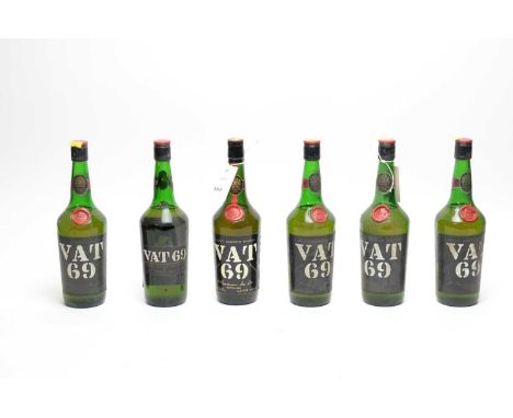 Sanderson’s Vat 69 Scotch Whisky, six bottles.