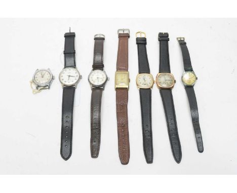A selection of manual wind wristwatches, makers include: Services Navigator, Royce, Avia, Collingwood, The Hatton, Arco and a