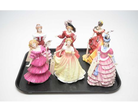 A collection of Royal Doulton decorative ceramic figures of ladies, including: Collector’s Club Exclusive figure of ‘Diane’, 