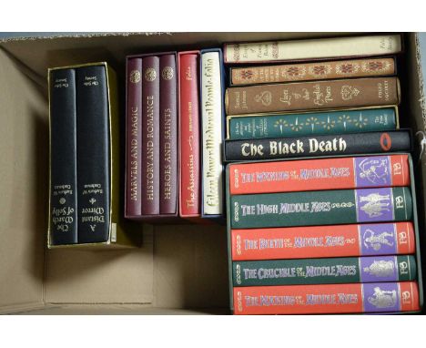 A collection of Folio Society books, all in their original slipcases, primarily relating to medieval and early modern history