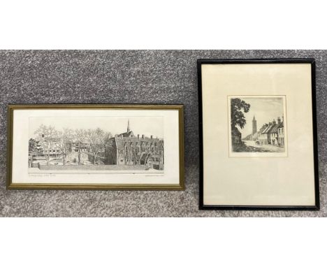 Joseph Winkelman (b.1941), a signed and dated etching titled 'St Anthony's College, Oxford' 1993 from a limited edition, alon