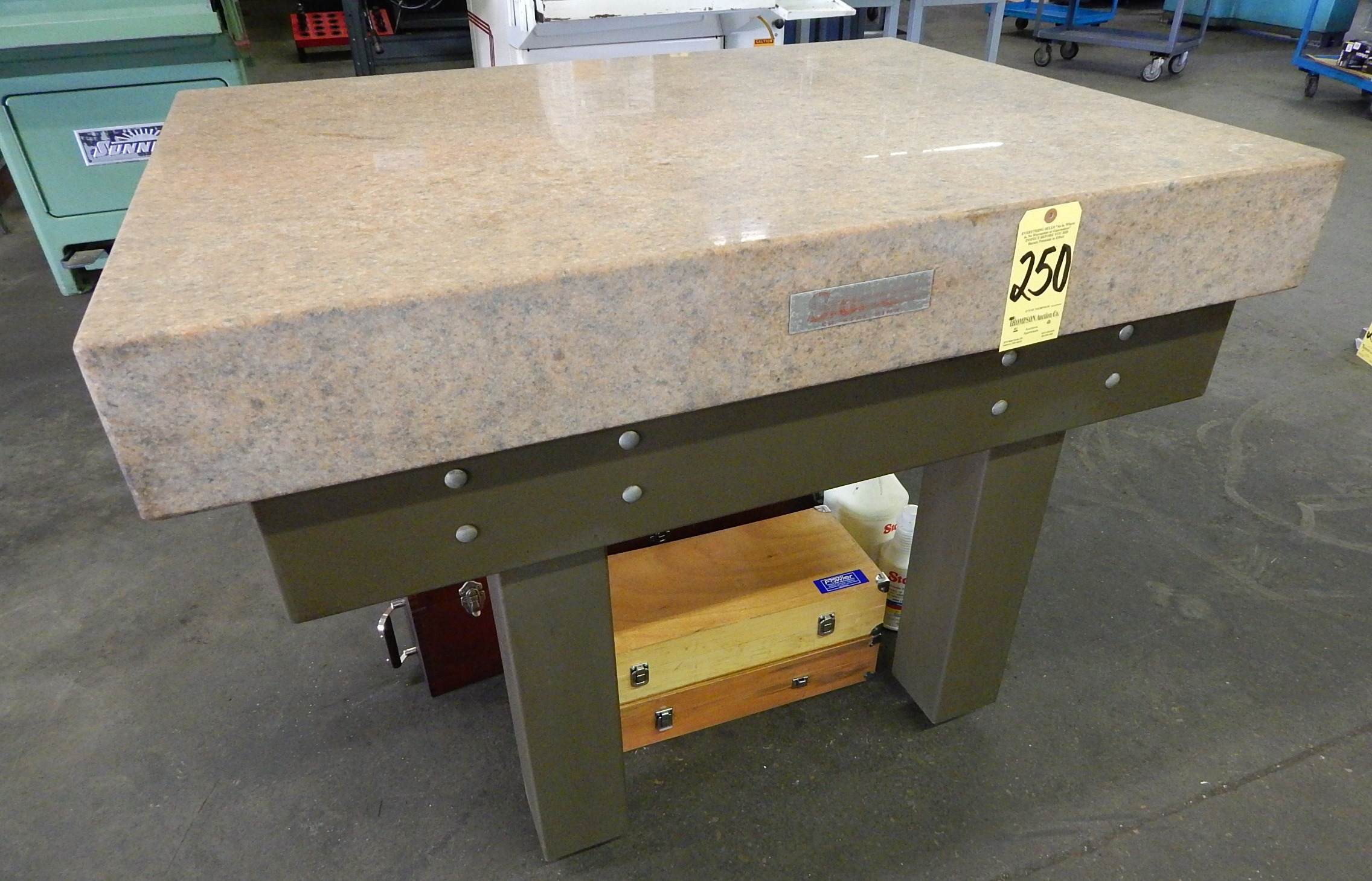 Starrett Granite Surface Plate with Stand, 36 In. X 48 In. X 6 In.