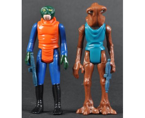 Star Wars - x2 original vintage Kenner / Palitoy made Star Wars action figures. Both 'Cantina' playset related, comprising Wa