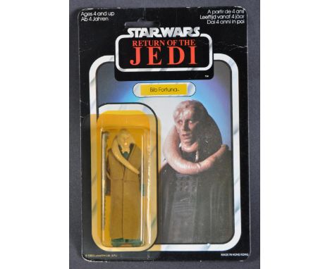 Star Wars - An original vintage 1983 Palitoy made Star Wars carded MOC action figure 'Bib Fortuna '. Factory sealed upon its 