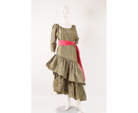 TWO VINTAGE COUTURE 'BRUCE OLDFIELD'  EVENING DRESSES Worn at the 1985 Barnado's Gala Fashion Show attended by HRH Princess D