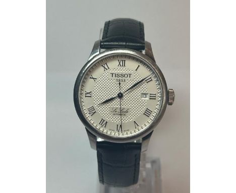 Gents Tissot Le Locle stainless steel automatic watch with original leather strap, no.L164/264-1 / SF 