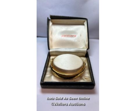 Rolled gold bangle with Excaliber box / SF