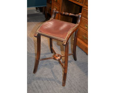 A stained beech conductors stool, 20th century,