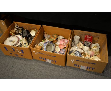 An E.J.B.Bodley part tea service, and a quantity of china (3 boxes)