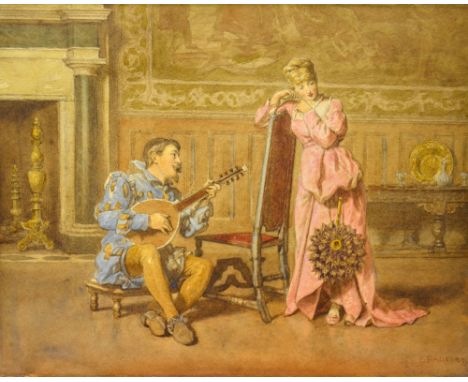 Edward Radford - Serenade, watercolour, signed lower right, 25.5 x 32.5 cm (unframed)