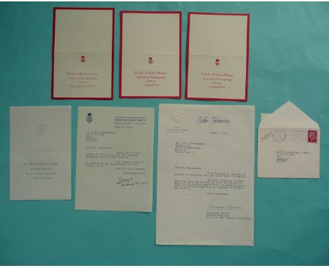 HRH Prince Edward, Duke of Windsor: a typed letter dated July 8 1969 on 4 Route du Champ d’Entrainement headed paper expressi