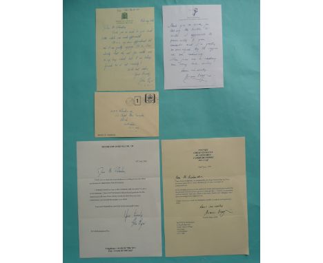 Rt Hon John Major MP and Norma Major: a handwritten and signed letter dated February12th (1981) regarding his recent appointm