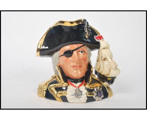 A rare Royal Doulton prototype character jug of Vice Admiral Lord Neslon. Original Sample stamp with ' This Item Is The Prope