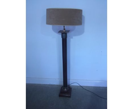 A modern column lamp and shade - Height 150cm