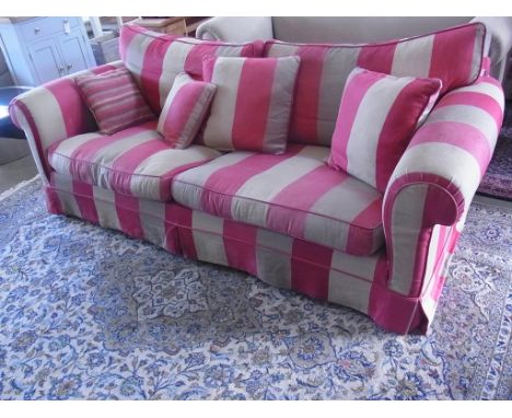 A Duresta large sofa with four cushions - Width 236cm - used but in good condition